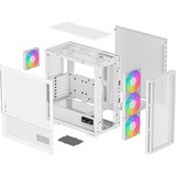 DeepCool CH560 Digital boîtier midi tower Blanc | 1x USB-A | 1x USB-C | RGB | Verre Trempé
