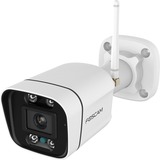 Foscam Foscam V5P, 3K/5MP Dual-Band WiFi camera met geluid- en lichtalarm, Caméra de surveillance Blanc
