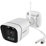 Foscam Foscam V5P, 3K/5MP Dual-Band WiFi camera met geluid- en lichtalarm, Caméra de surveillance Blanc