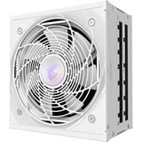 GIGABYTE GP-AE850PM PG5 ICE alimentation  modulaire 850 watt Blanc, 1x 12VHPWR, 6x PCIe, 80 PLUS Platinum, Conception entièrement modulaire, Ventilateur de 120 mm, Compatible ATX 3.0, Prise EU, 850 W, 100 - 240 V, 50/60 Hz, 12 A, Actif, 125 W