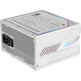 GIGABYTE GP-AE850PM PG5 ICE alimentation modulaire 850 watt Blanc, 1x 12VHPWR, 6x PCIe, 80 PLUS Platinum, Conception entièrement modulaire, Ventilateur de 120 mm, Compatible ATX 3.0, Prise EU, 850 W, 100 - 240 V, 50/60 Hz, 12 A, Actif, 125 W
