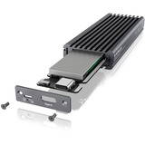 ICY BOX IB-1817MC-C31 Enceinte ssd Gris M.2, Boîtier disque dur Gris, Enceinte ssd, M.2, PCI Express 3.0, Série ATA III, 10 Gbit/s, Connectivité USB, Gris