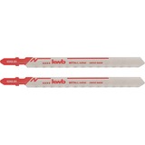 KWB Lames de scie sauteuse pour le travail des métaux, queue en T HSS, extra longue 624220, Lame de scie 2 pièces