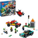 LEGO City Fire 60319 Le Sauvetage Des Pompiers et La Course-Poursuite, Jouets de construction Jeu de construction, 5 an(s), Plastique, 295 pièce(s), 560 g