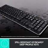 Logitech MK270 Combo, set de bureau Noir, Layout UE (QWERTY), Rubberdome