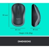 Logitech MK270 Combo, set de bureau Noir, Layout UE (QWERTY), Rubberdome