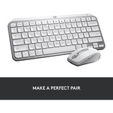Logitech MX Keys Mini Minimalist Wireless Illuminated Keyboard (clavier sans fil éclairé) Gris clair, Bluetooth