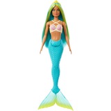 Mattel Barbie - Poupée sirène aux cheveux bleus et jaunes et turquoise Turquoise