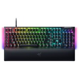 Razer BlackWidow V4 RGB clavier gaming mécanique Noir, Layout FR (AZERTY), Razer certified Mechanical Green Switches, 100%