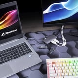 Sharkoon USB 3.0 Type C Multiport Adapter	, Station d'accueil Gris foncé