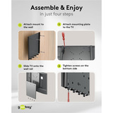 goobay Goobay TV Wall Mount Caravan bl 33-69, Support mural Noir