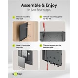 goobay Support mural TV Caravan FIXE (S), 13 à 27 pouces Noir