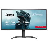iiyama G-Master Red Eagle GCB3484WQSU-B2 34" Moniteur UltraWide gaming incurvé  Noir, HDMI, DisplayPort, USB, audio, AMD Free-Sync, Dual Mode