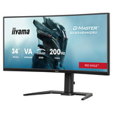 iiyama G-Master Red Eagle GCB3484WQSU-B2 34" Moniteur UltraWide gaming incurvé  Noir, HDMI, DisplayPort, USB, audio, AMD Free-Sync, Dual Mode