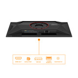 AOC Q27G4ZD QD-OLED 27" Moniteur gaming Noir/rouge, 1x DisplayPort, 2x HDMI, 4x USB-A, 240 Hz