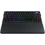 ASUS Azoth Extreme, clavier gaming Noir, Layout États-Unis, ROG NX Snow, 75%, PBT Keycaps, Hot-swap, 2.4GHz | Bluetooth 5.1 | USB