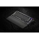 ASUS Azoth Extreme, clavier gaming Noir, Layout États-Unis, ROG NX Snow, 75%, PBT Keycaps, Hot-swap, 2.4GHz | Bluetooth 5.1 | USB