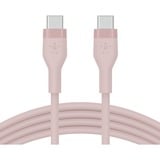 Belkin Câble BOOSTCHARGE Flex USB-C/USB-C Rose, 1 mètre