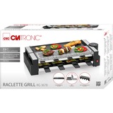 Clatronic Clat 8er Raclette RG 3678 bk Noir/Argent