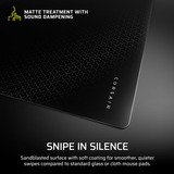 Corsair MM Glass Large Precision, Tapis de souris gaming Noir