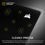 Corsair MM Glass Large Precision, Tapis de souris gaming Noir