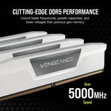 Corsair Vengeance 32 Go DDR5-6000 (2x 16 Go) mémoire vive Blanc, CMK32GX5M2D6000Z38W, XMP, EXPO