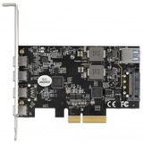 DeLOCK PCI Express x4 vers 4 x USB Type-C + 1 x USB Type-A - SuperSpeed USB 10 Gops, Contrôleur USB Profil bas