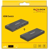 DeLOCK Switch HDMI 4 x entrée HDMI vers 1 x sortie HDMI 8K 60 Hz Noir