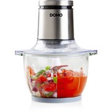 Domo DOMO DO9244MC- Chopper XL inox -  2L, Broyeur Argent/transparent