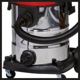 Einhell Aspirateur eau et poussières sans fil TE-VC 36/25 Li S-Solo, Aspirateur sec/humide Rouge/en acier inoxydable