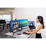 Kensington Pro Fit Ergo TB550, Trackball Noir, 400 - 1600 dpi, Bluetooth, 2,4 GHz