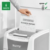 Leitz IQ Auto+ Small Office 100 Destructeur de documents P5, Broyeur de document Blanc