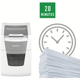 Leitz IQ Auto+ Small Office 100 Destructeur de documents P5, Broyeur de document Blanc