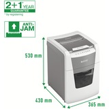 Leitz IQ Auto+ Small Office 100 Destructeur de documents P5, Broyeur de document Blanc