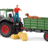 Schleich Farm World - Tracteur avec remorque, Jeu véhicule 42608