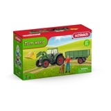 Schleich Farm World - Tracteur avec remorque, Jeu véhicule 42608