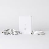 Shelly Flood Gen4, Détecteur d'eau Blanc, Wi-Fi, Zigbee, Bluetooth, détection fuites