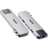 Sitecom Hub multiport MacBook Air 6-en-2, Station d'accueil Or