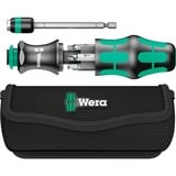 Wera Kraftform Kompakt 26 avec étui, 7 pièces, Set d'embouts de vissage Noir/Vert