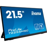 iiyama ProLite T2255MSC-B1 21.5" Moniteur Noir, 1x DisplayPort, 1x HDMI, 2x USB-A