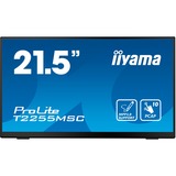 iiyama ProLite T2255MSC-B1 21.5" Moniteur  Noir, Touch, HDMI, DisplayPort, USB, Audio