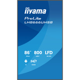 iiyama Prolite LH8666UHSB-B1AG, Affichage public Noir