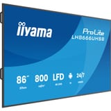 iiyama Prolite LH8666UHSB-B1AG, Affichage public Noir