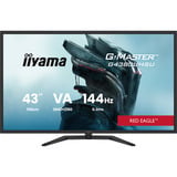 iiyama  G-Master Red Eagle G4380UHSU-B2 42.5" 4K Ultra HD Moniteur gaming Noir, 2x DisplayPort, 2x HDMI, 4x USB-A, 144 Hz
