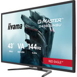 iiyama  G-Master Red Eagle G4380UHSU-B2 42.5" 4K Ultra HD Moniteur gaming Noir, 2x DisplayPort, 2x HDMI, 4x USB-A, 144 Hz