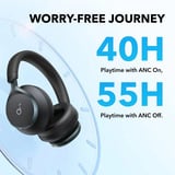 Anker Space One casque over-ear Noir, Bluetooth 5.3, Adaptive ANC, 40 mm