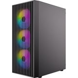 Antec AX27 RGB Elite boîtier midi tower Noir | 3x USB-A | Window