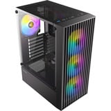 Antec  boîtier midi tower Noir | 3x USB-A | Window
