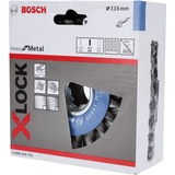 Bosch 2 608 620 731 accessoire pour meuleuse d'angle Roue à rayons, Brosse Roue à rayons, Aluminium, Métal non Ferreux, Tuyau, Profil, Acier, Bosch, 11,5 cm, Bleu, Gris, 0,5 mm