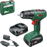 Bosch BOSCH EasyDrill 18V-40 (2x2.0Ah) COFFRE, Perceuse/visseuse Vert/Noir